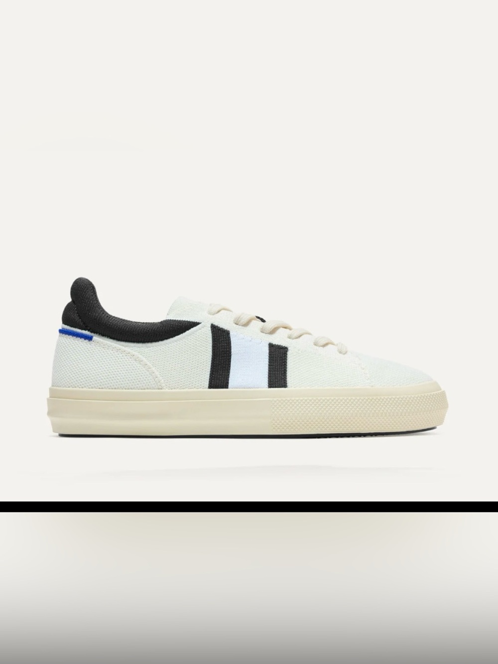 NWOT Rothy's The Women's RS02 White Canvas Sneakers with Black Trim size 7 - Picture 5 of 12